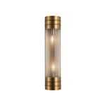 Willard 18-in Vintage Brass/Prismatic Glass 2 Lights Wall/Vanity