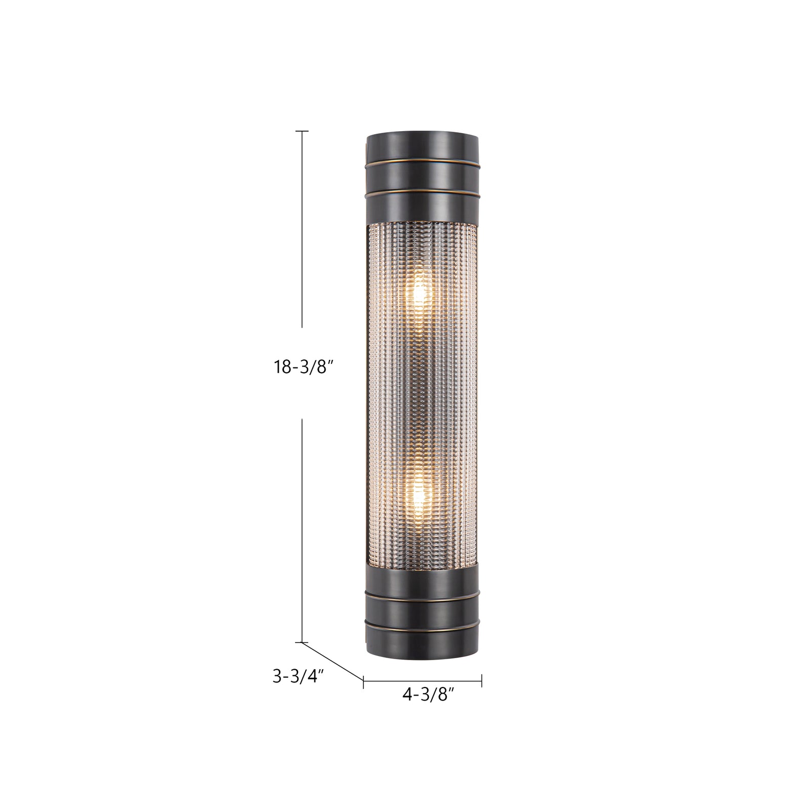 Willard 18-in Polished Nickel/Opal Matte Glass 2 Lights Wall/Vanity