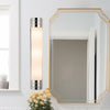 Willard 24-in Polished Nickel/Opal Matte Glass 3 Lights Wall/Vanity