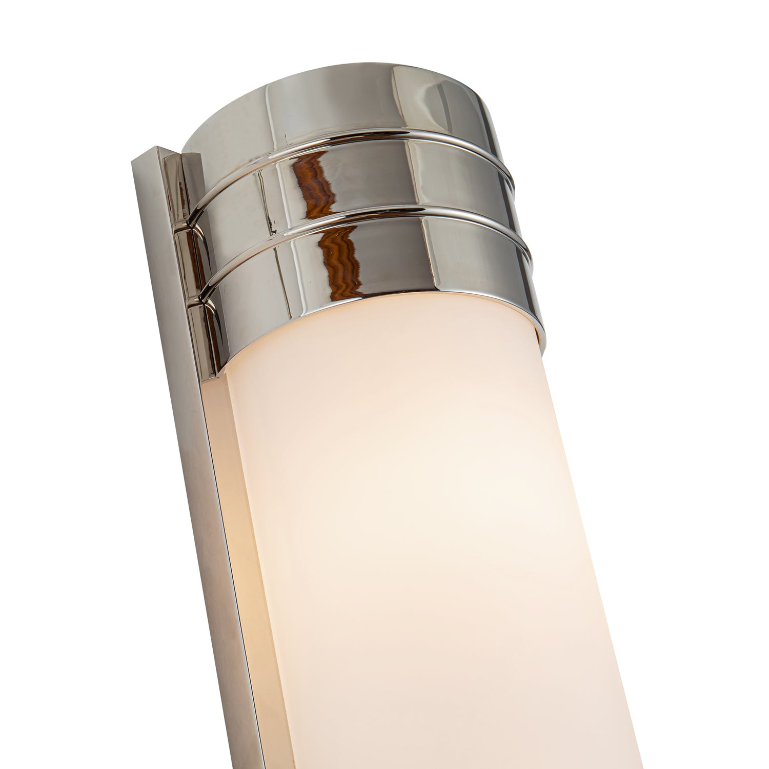 Willard 24-in Polished Nickel/Opal Matte Glass 3 Lights Wall/Vanity