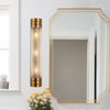 Willard 24-in Vintage Brass/Prismatic Glass 3 Lights Wall/Vanity