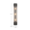 Willard 24-in Urban Bronze/Opal Matte Glass 3 Lights Wall/Vanity