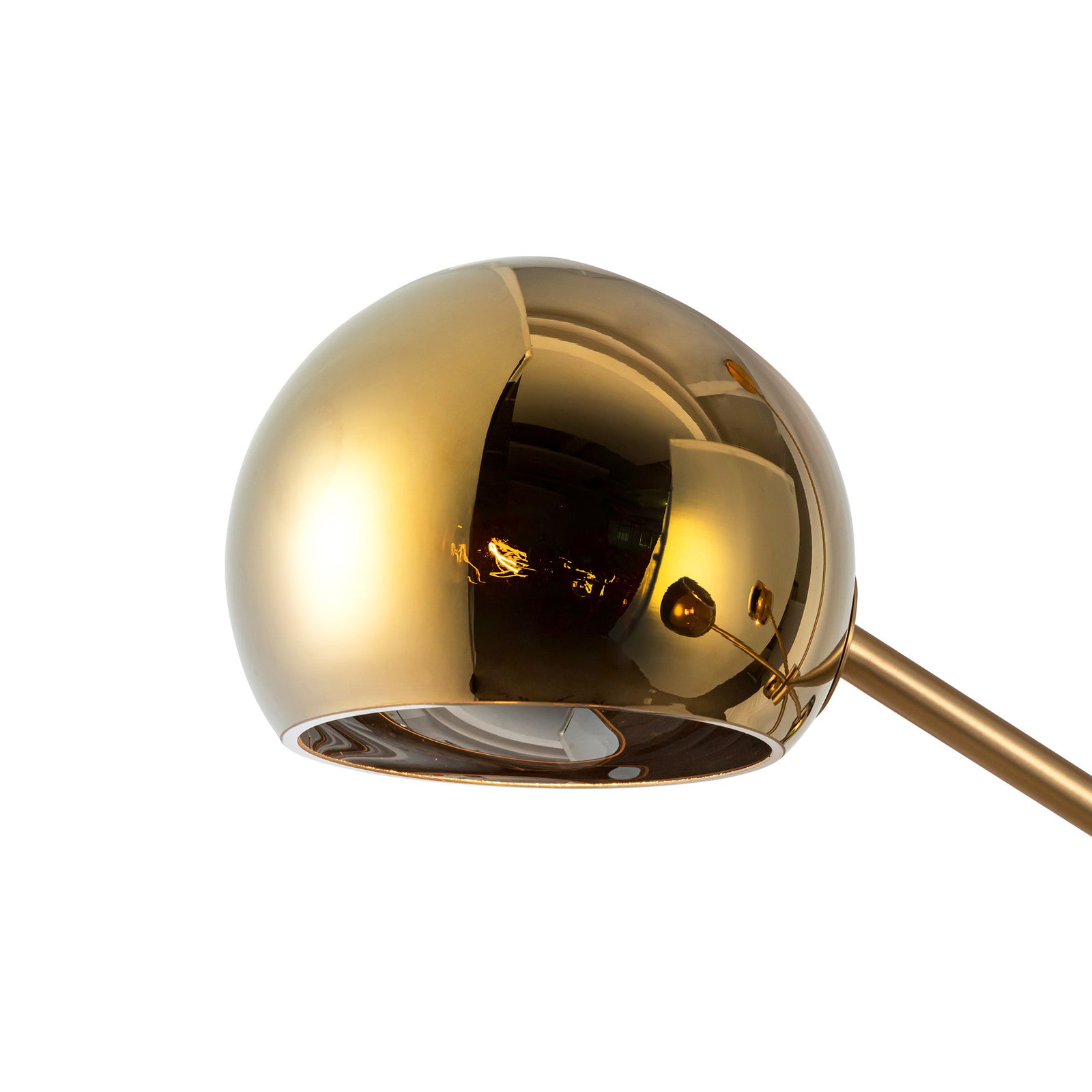 Willow 37-in Brushed Gold/Copper Glass 6 Lights Chandeliers