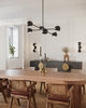 Willow 37-in Matte Black 6 Lights Chandeliers
