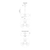 Willow 16-in Matte Black 3 Lights Pendant