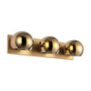 Willow 22-in Brushed Gold/Copper Glass 3 Lights Vanity