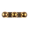 Willow 22-in Brushed Gold/Copper Glass 3 Lights Vanity
