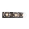 Willow 22-in Clear Glass/Matte Black 3 Lights Vanity