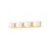 Willow 31-in Brushed Gold/Opal Matte Glass 4 Lights Vanity