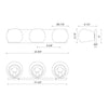 Willow 22-in Matte Black 3 Lights Vanity