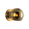 Willow 6-in Brushed Gold/Copper Glass 1 Light Wall/Vanity