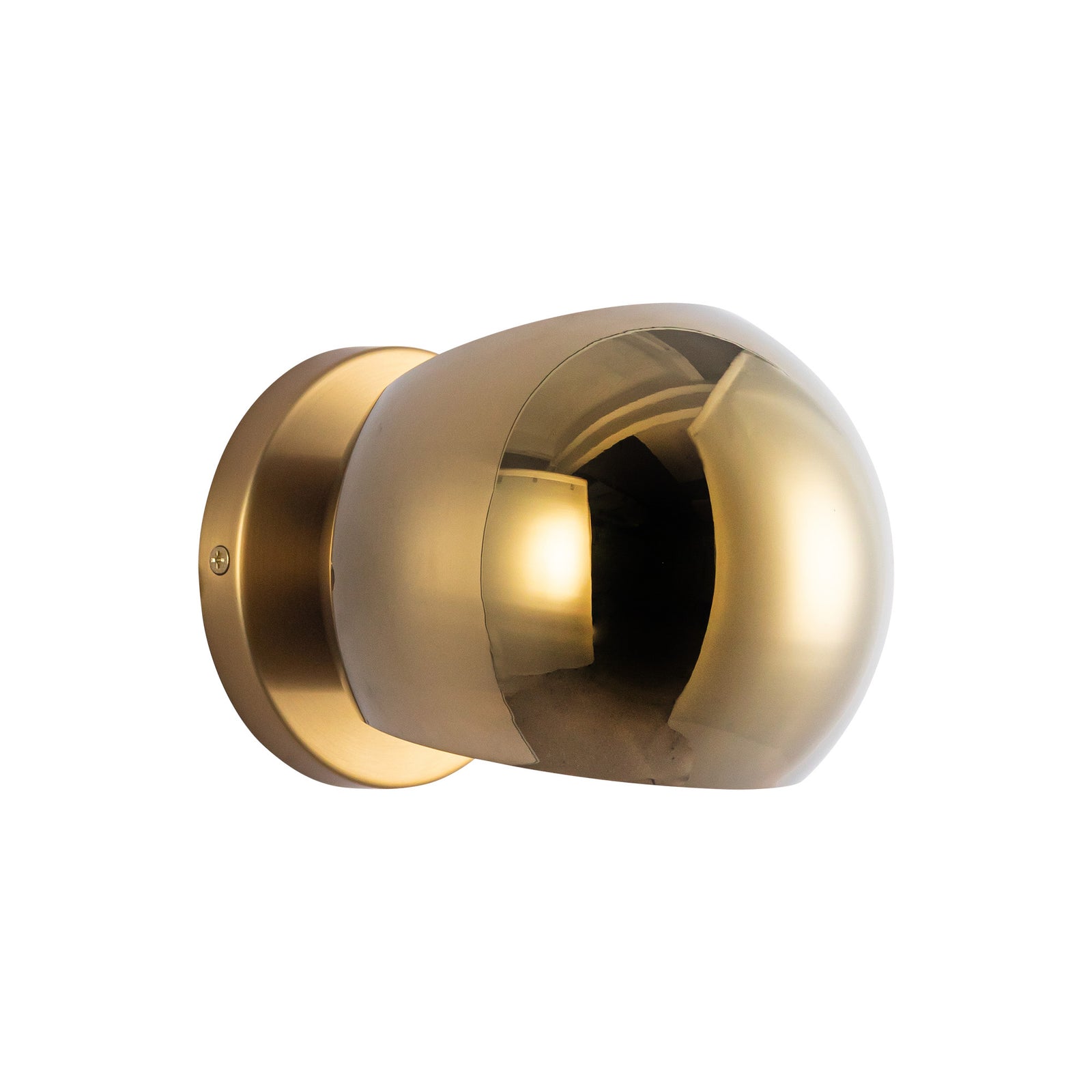 Willow 6-in Brushed Gold/Copper Glass 1 Light Wall/Vanity