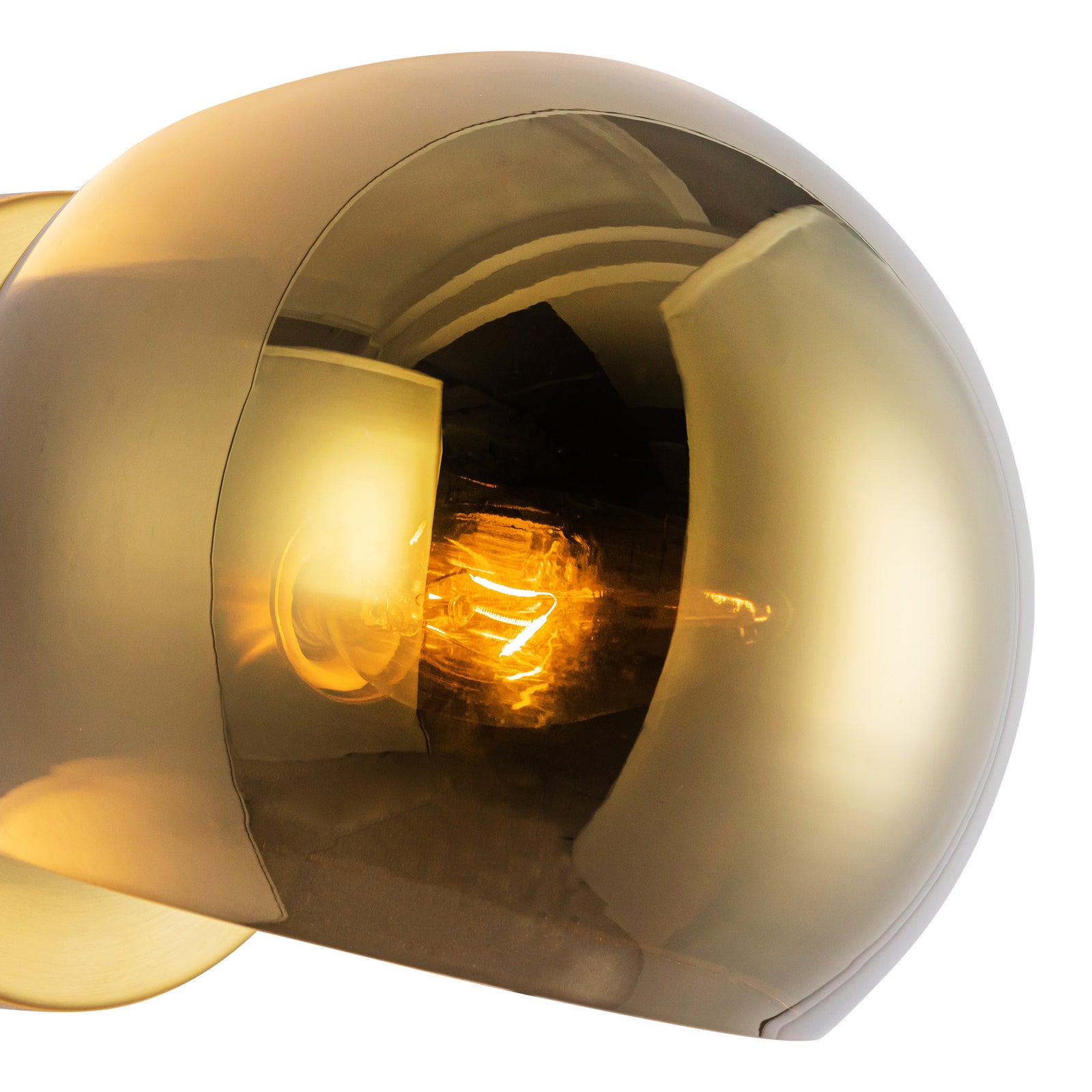 Willow 6-in Brushed Gold/Copper Glass 1 Light Wall/Vanity