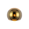 Willow 6-in Brushed Gold/Copper Glass 1 Light Wall/Vanity