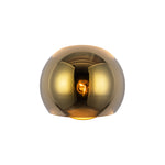 Willow 6-in Brushed Gold/Copper Glass 1 Light Wall/Vanity