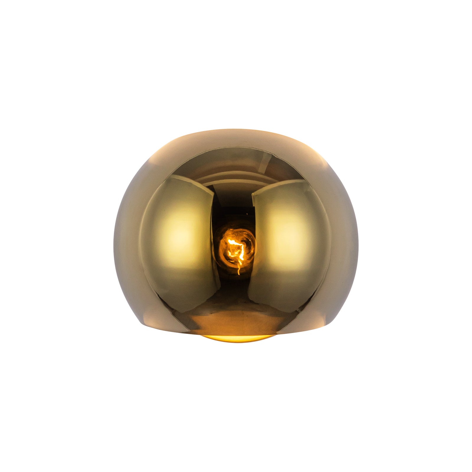 Willow 6-in Brushed Gold/Copper Glass 1 Light Wall/Vanity