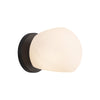 Willow 6-in Matte Black/Opal Matte Glass 1 Light Wall/Vanity