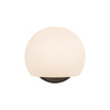 Willow 6-in Matte Black/Opal Matte Glass 1 Light Wall/Vanity