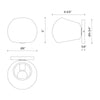 Willow 6-in Matte Black/Smoked Solid Glass 1 Light Wall/Vanity