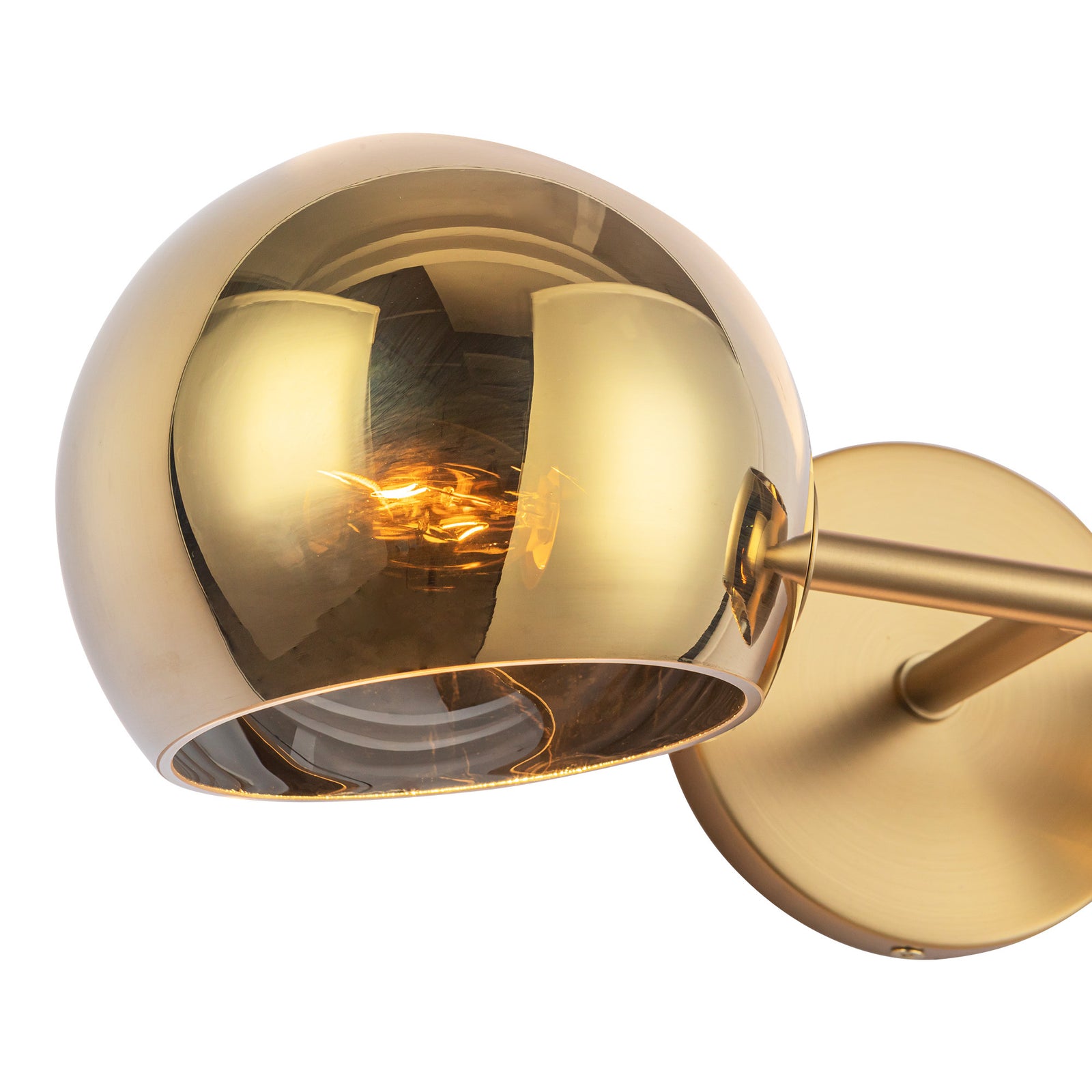Willow 17-in Brushed Gold/Copper Glass 2 Lights Wall/Vanity