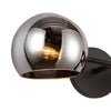 Willow 17-in Matte Black/Smoked Solid Glass 2 Lights Wall/Vanity