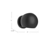 Willow 6-in Matte Black 1 Light Wall/Vanity