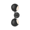Willow 17-in Matte Black 2 Lights Wall/Vanity