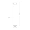 Windermere 38-in Black LED Exterior Bollard