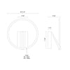 Roda 13-in White LED Wall Sconce