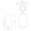 Birch 3-in Brushed Gold/Clear LED Wall Sconce
