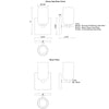 Nola 4-in Black 1 Light Wall Sconce