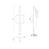 Tachi 4-in Urban Bronze LED Wall Sconce