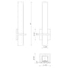 Nepal 18-in Brushed Gold LED Wall Sconce