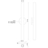 Mason 24-in Urban Bronze LED Wall Sconce