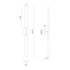 Astrid 35-in Metal Shade/Urban Bronze LED Wall/Vanity