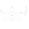 Apollo 6-in Urban Bronze LED Wall Vanity