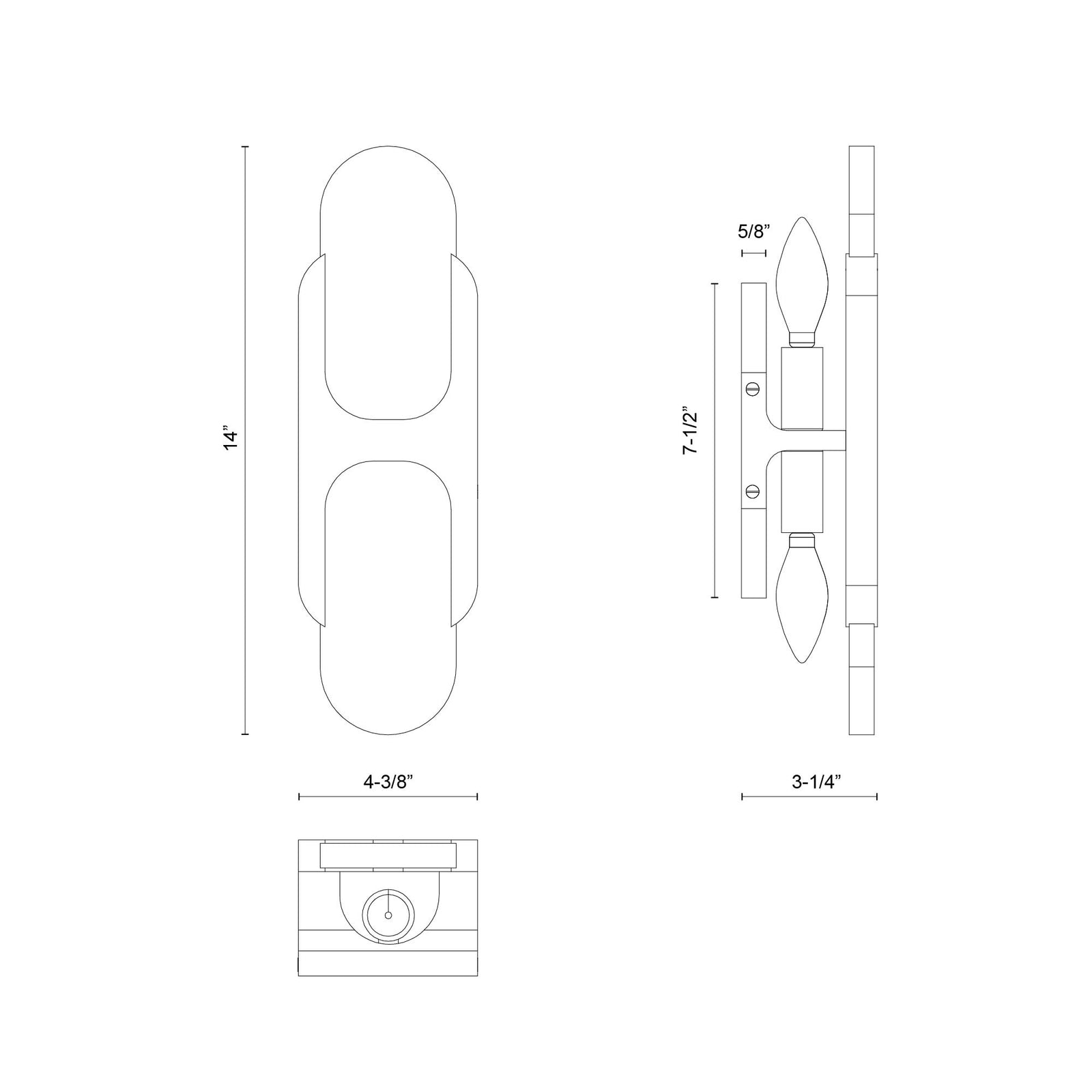 Odin 14-in Vintage Brass/Alabaster Socket Wall Vanity