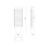 Alai 17-in Vintage Brass/Ribbed Glass LED Wall Vanity