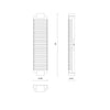 Alai 25-in Vintage Brass/Ribbed Glass LED Wall Vanity