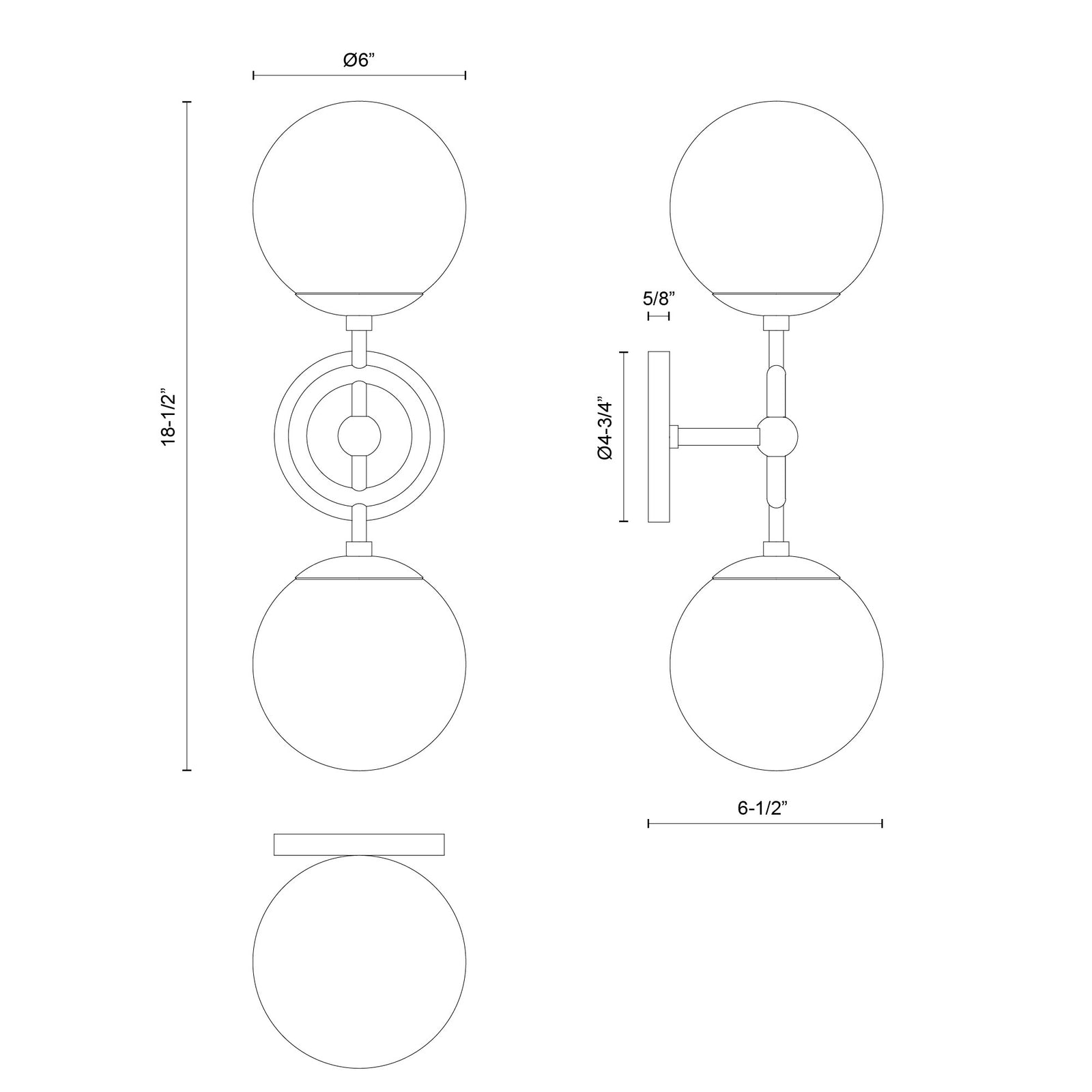Fiore 18-in Brushed Gold/Glossy Opal Glass 2 Lights Wall Vanity