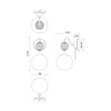 Celia 6-in Matte Black/Opal Glass 1 Light Wall/Vanity