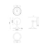 Issa 6-in Matte Black LED Wall/Vanity