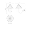 Serena 8-in Aged Gold/Opal Glass Socket Wall/Vanity Light