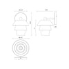 Tetsu 6-in Matte Black/Clear Glass 1 Light Wall/Vanity