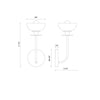 Sylvia 5-in Matte Black/Clear Glass 1 Light Wall Vanity