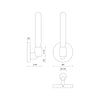 Claire 5-in Matte Black 1 Light Wall/Vanity
