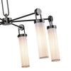 Wynwood 32-in Urban Bronze/Glossy Opal 6 Lights Chandeliers
