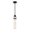 Wynwood 15-in Urban Bronze/Glossy Opal 1 Light Pendant