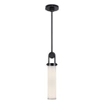 Wynwood 15-in Urban Bronze/Glossy Opal 1 Light Pendant