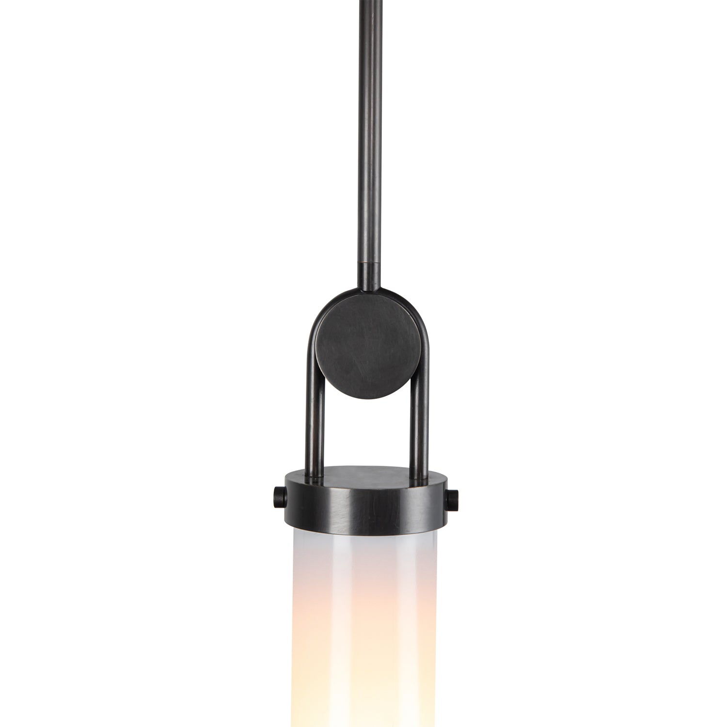 Wynwood 15-in Urban Bronze/Glossy Opal 1 Light Pendant